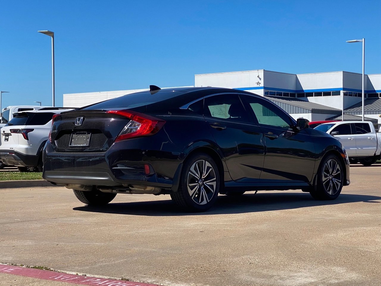 Used 2016 Honda Civic EX-L with VIN 19XFC1F75GE002601 for sale in Arlington, TX