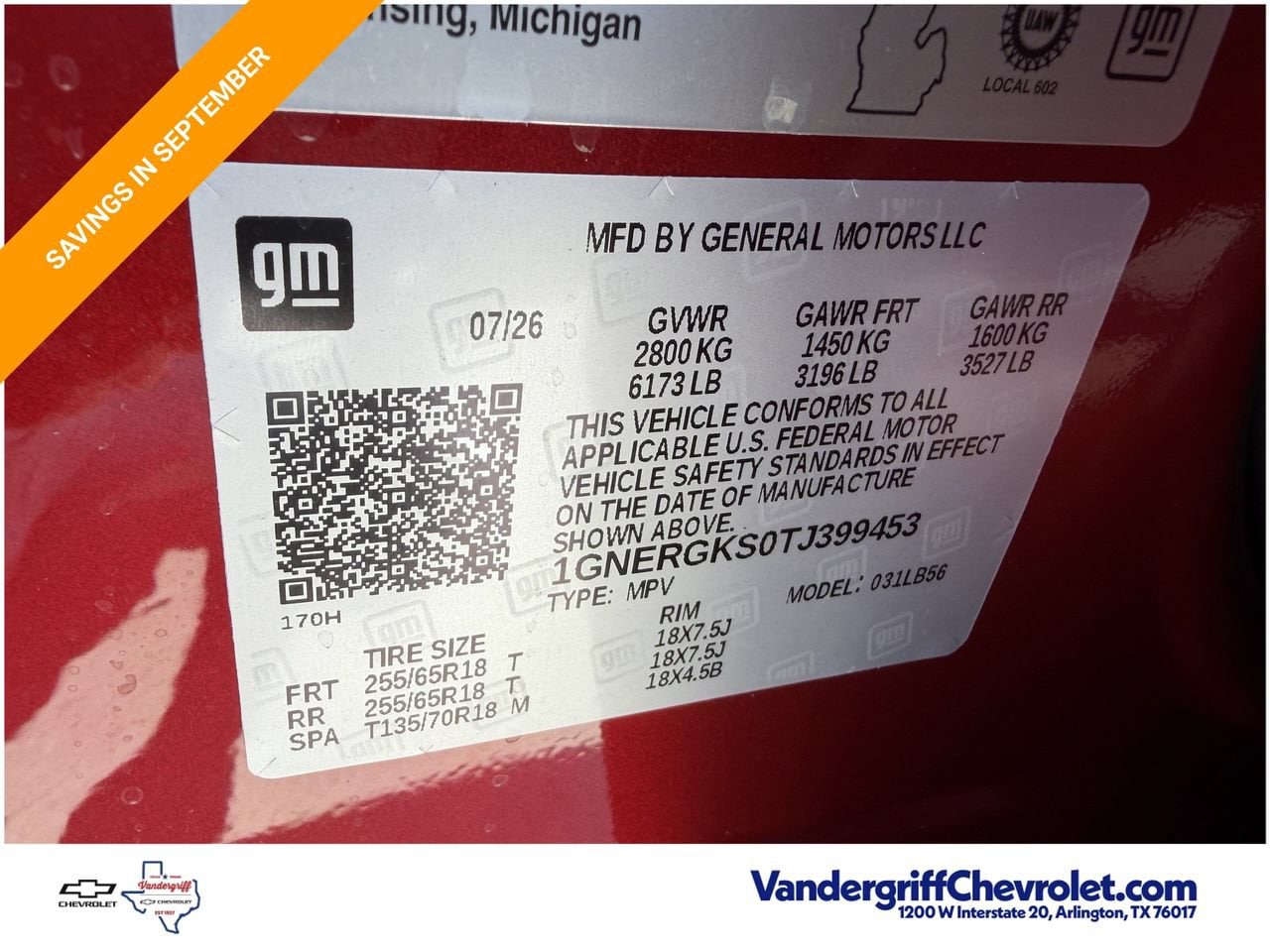 New 2026 Radiant Red Tintcoat Chevrolet LT image 28