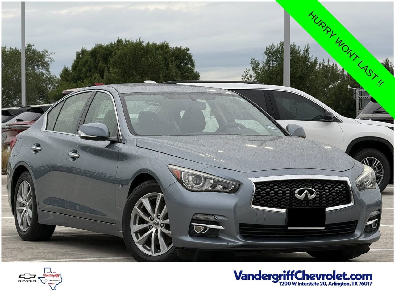 Used 2015 INFINITI Q50 Premium with VIN JN1BV7AR6FM411228 for sale in Arlington, TX