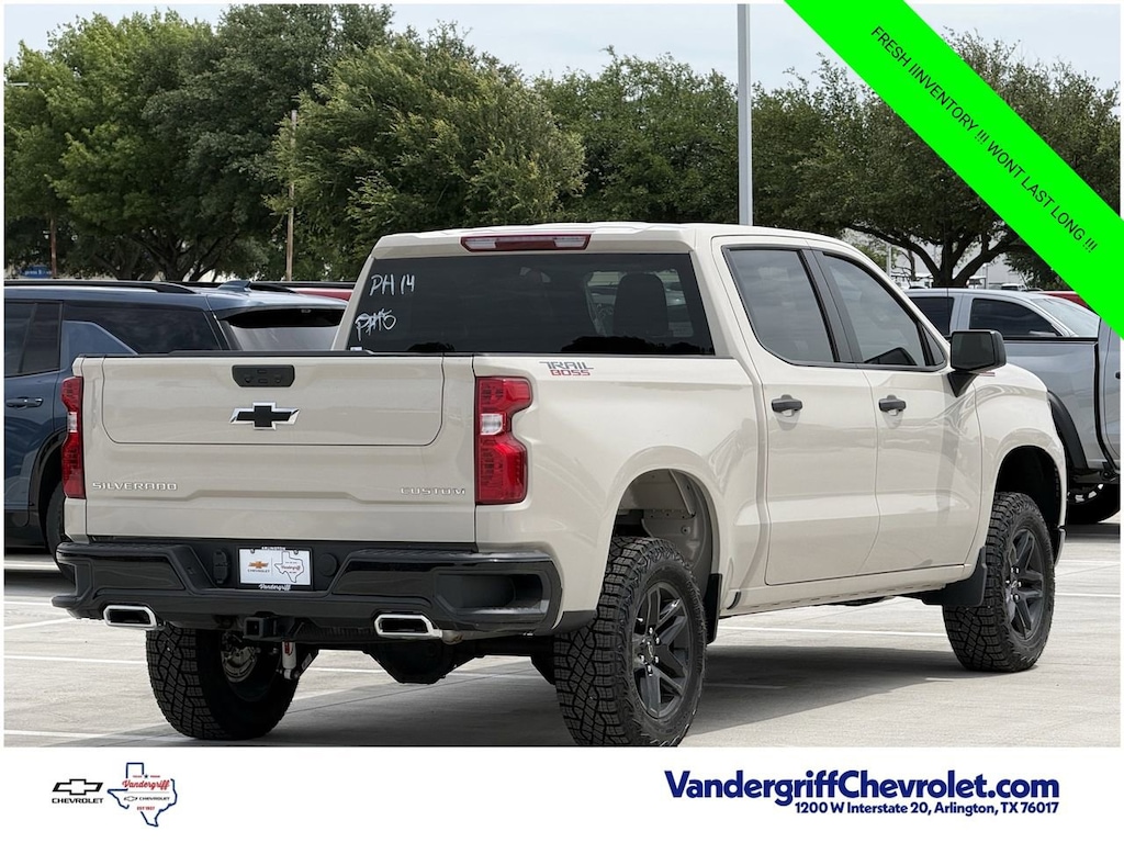 New 2026 Chevrolet Silverado 1500 Custom Trail Boss Truck Crew Cab