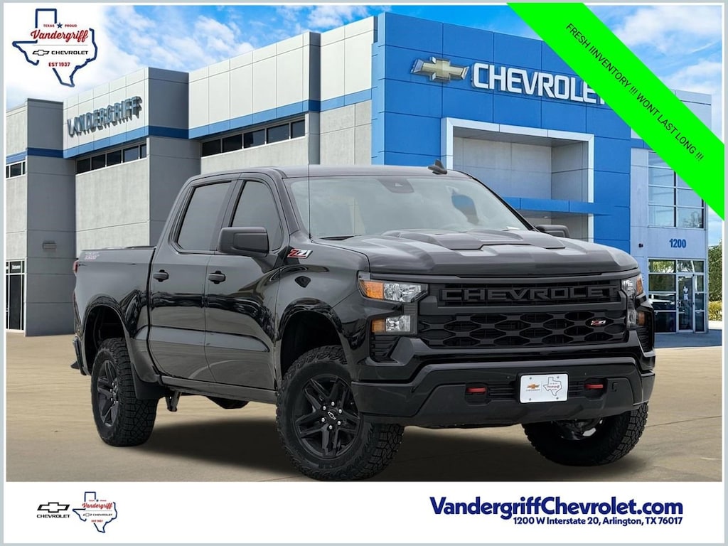 New 2026 Chevrolet Silverado 1500 Custom Trail Boss Truck Crew Cab