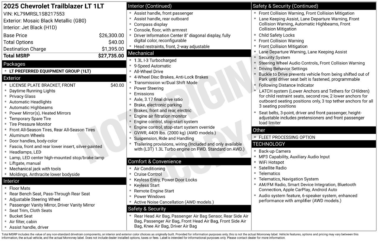 2025 Chevrolet Trailblazer LT - Photo 29