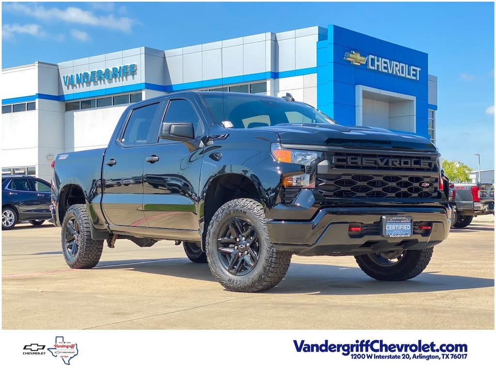 Certified 2024 Chevrolet Silverado 1500 Custom Trail Boss Truck Crew Cab