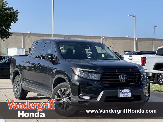 Crystal Black Pearl 2023 Honda Ridgeline Pickup Truck All-Wheel Drive 9-Speed Automatic