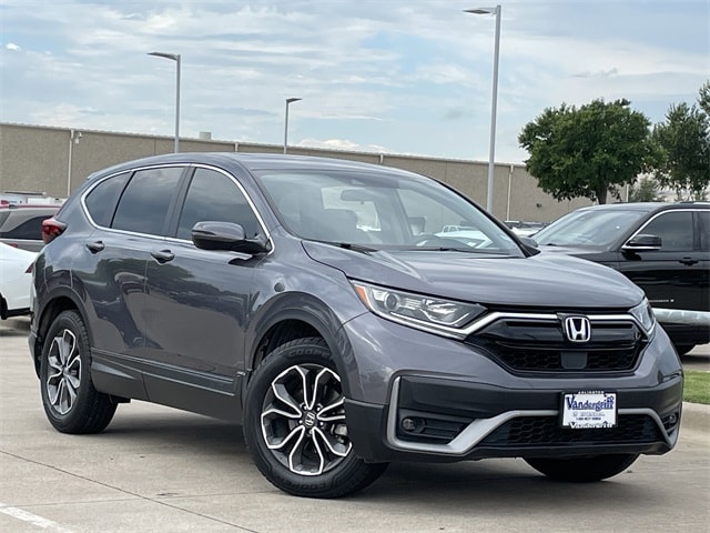 Certified 2021 Honda CR-V EX with VIN 2HKRW1H54MH417268 for sale in Arlington, TX