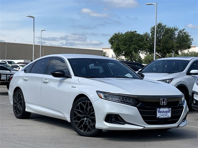 Certified 2022 Honda Accord Hybrid Sport with VIN 1HGCV3F29NA024163 for sale in Arlington, TX