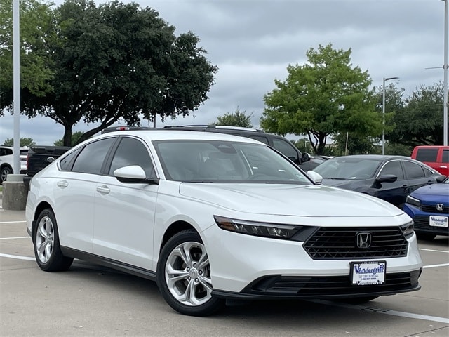 Certified 2024 Honda Accord LX with VIN 1HGCY1F25RA024582 for sale in Arlington, TX