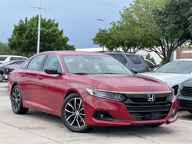 Certified 2021 Honda Accord Sport with VIN 1HGCV1F38MA054637 for sale in Arlington, TX