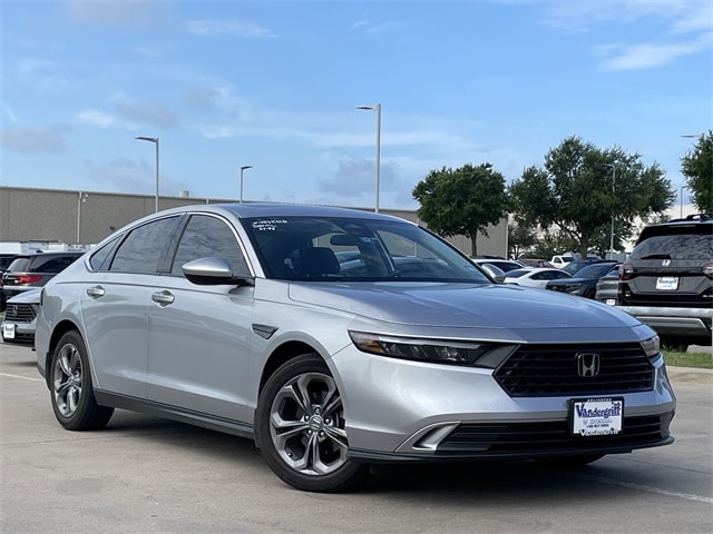 Certified 2024 Honda Accord EX with VIN 1HGCY1F37RA028691 for sale in Arlington, TX