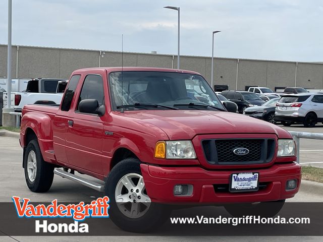 Bright Red 2004 Ford Ranger Pickup Truck Four-Wheel Drive 5-Speed Automatic