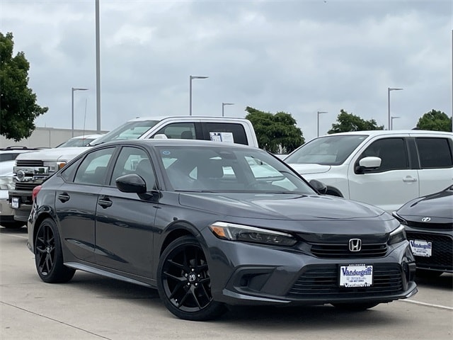 Certified 2022 Honda Civic Sport with VIN 2HGFE2F51NH522246 for sale in Arlington, TX
