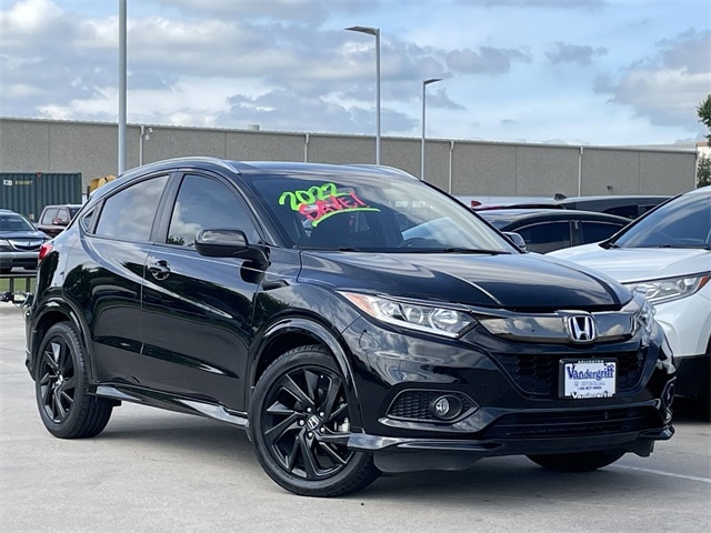 Certified 2022 Honda HR-V Sport with VIN 3CZRU5H17NM702353 for sale in Arlington, TX