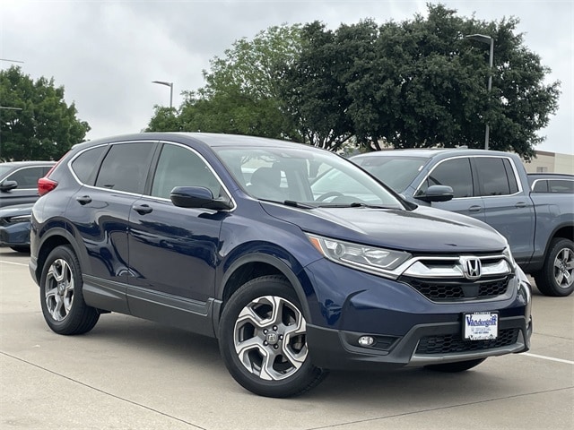 Certified 2019 Honda CR-V EX with VIN 2HKRW2H53KH611809 for sale in Arlington, TX