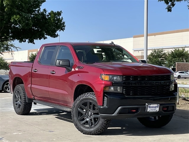 Used 2021 Chevrolet Silverado 1500 Custom with VIN 3GCPYCEF4MG310482 for sale in Arlington, TX