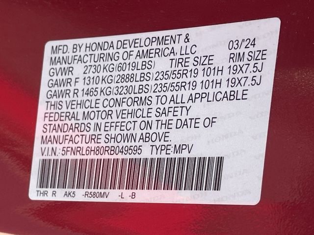 2024 Honda Odyssey Touring - Photo 32