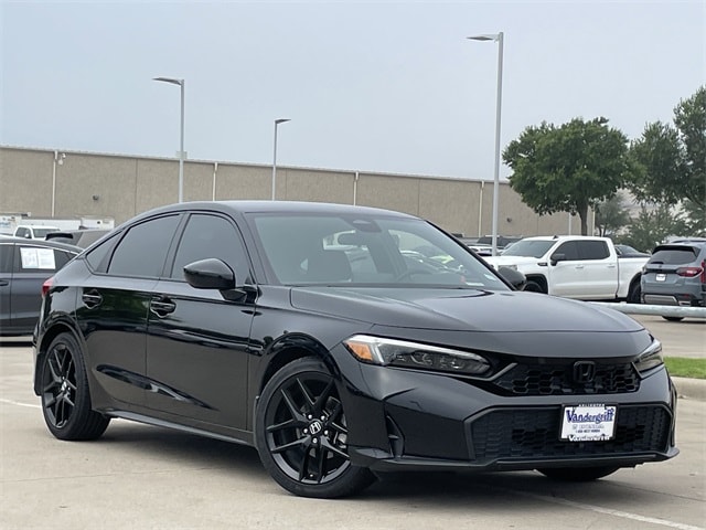 Certified 2025 Honda Civic Hatchback Sport with VIN 19XFL2H88SE006095 for sale in Arlington, TX