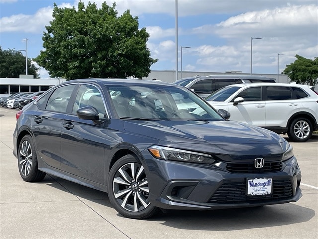 Certified 2024 Honda Civic EX with VIN 2HGFE1F77RH334235 for sale in Arlington, TX