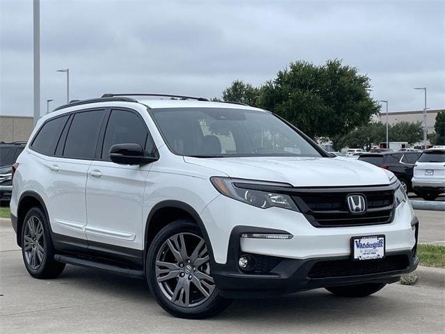 Certified 2022 Honda Pilot Sport with VIN 5FNYF6H3XNB084842 for sale in Arlington, TX