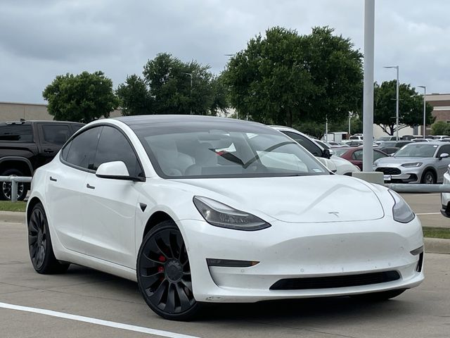 Used 2022 Tesla Model 3 Performance with VIN 5YJ3E1EC5NF265755 for sale in Arlington, TX