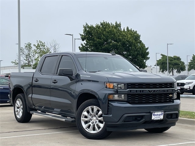 Used 2022 Chevrolet Silverado 1500 Limited Custom with VIN 1GCPWBEK5NZ137036 for sale in Arlington, TX