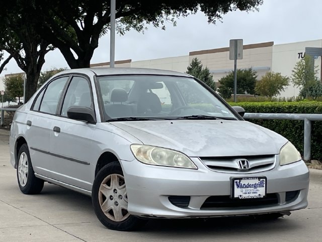 Used 2005 Honda Civic VP with VIN 2HGES16395H584670 for sale in Arlington, TX