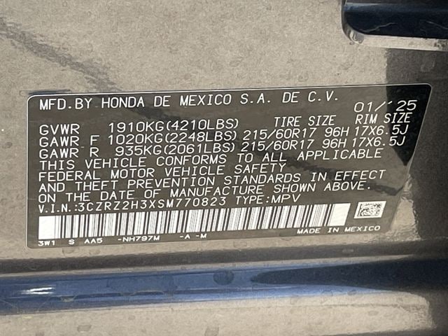 2025 Honda HR-V LX - Photo 26