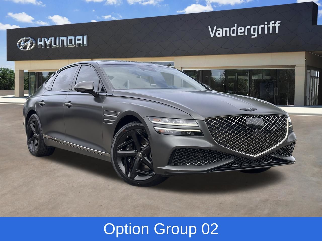 Makalu Gray Matte 2023 Genesis G80 2.5T RWD Sedan Rear-Wheel Drive 8-Speed Automatic