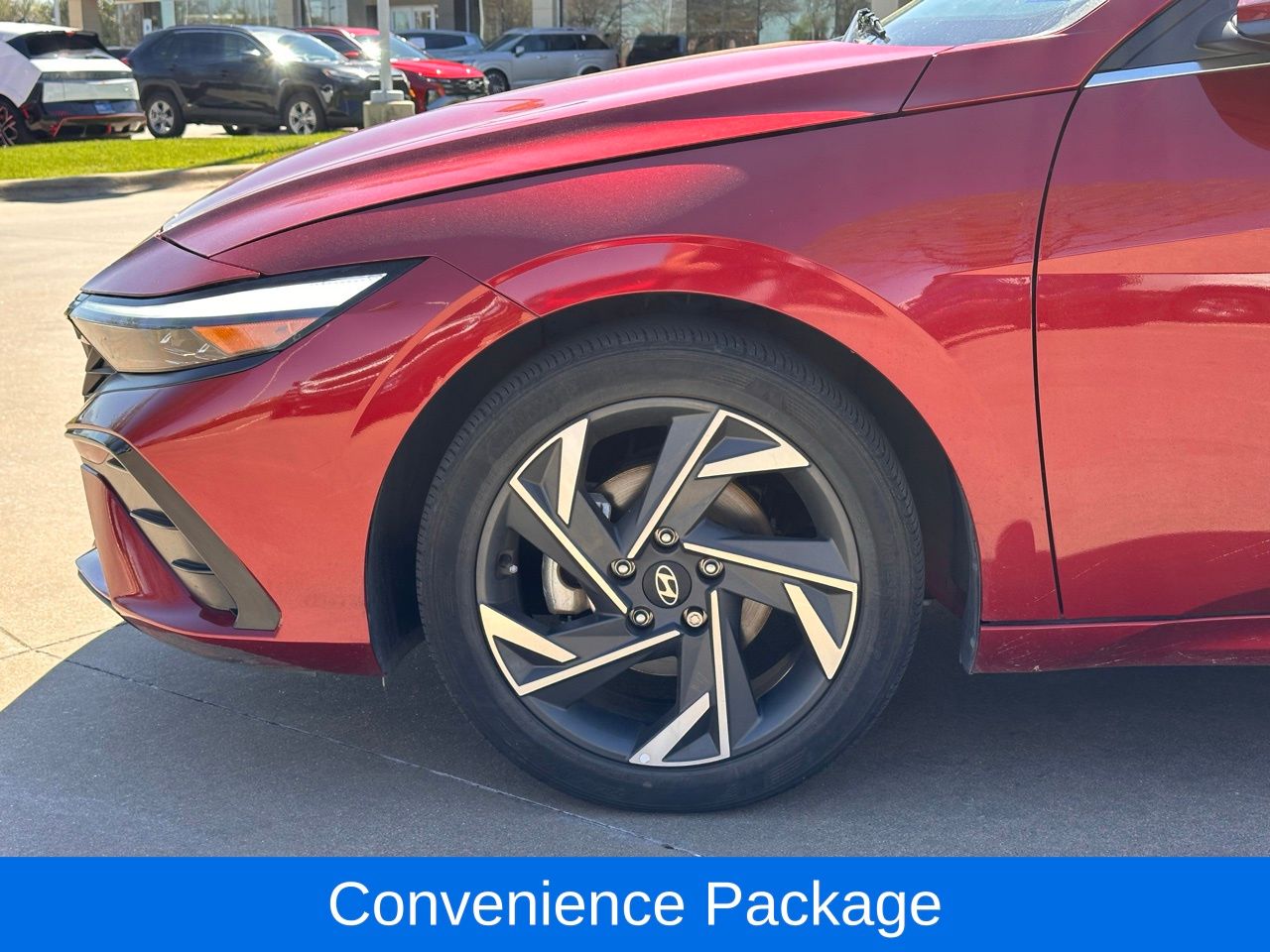 Used 2024 Ultimate Red Hyundai SEL image 3