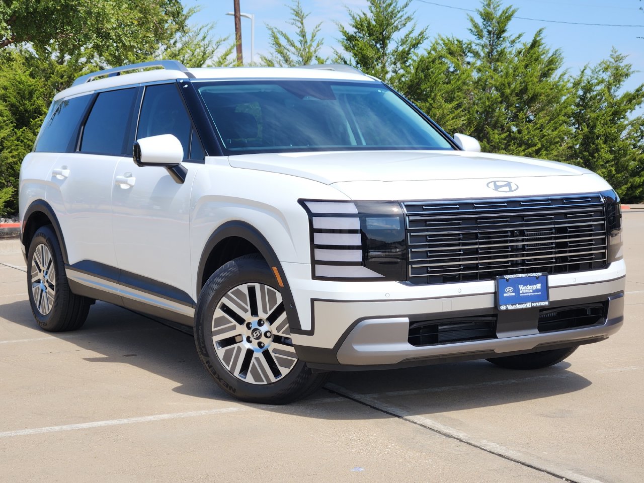 New 2027 Creamy White Pearl Hyundai Blue SEL Premium 7P image 2