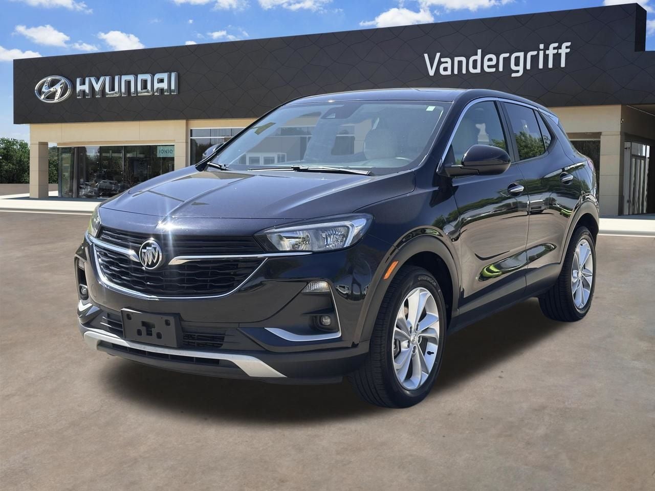 Used 2021 Dark Moon Blue Metallic Buick Preferred image 6