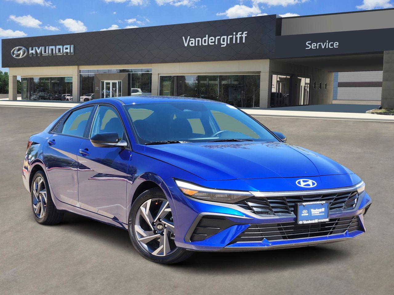 Intense Blue 2025 Hyundai Elantra Sedan Front-Wheel Drive Continuously Variable Transmission