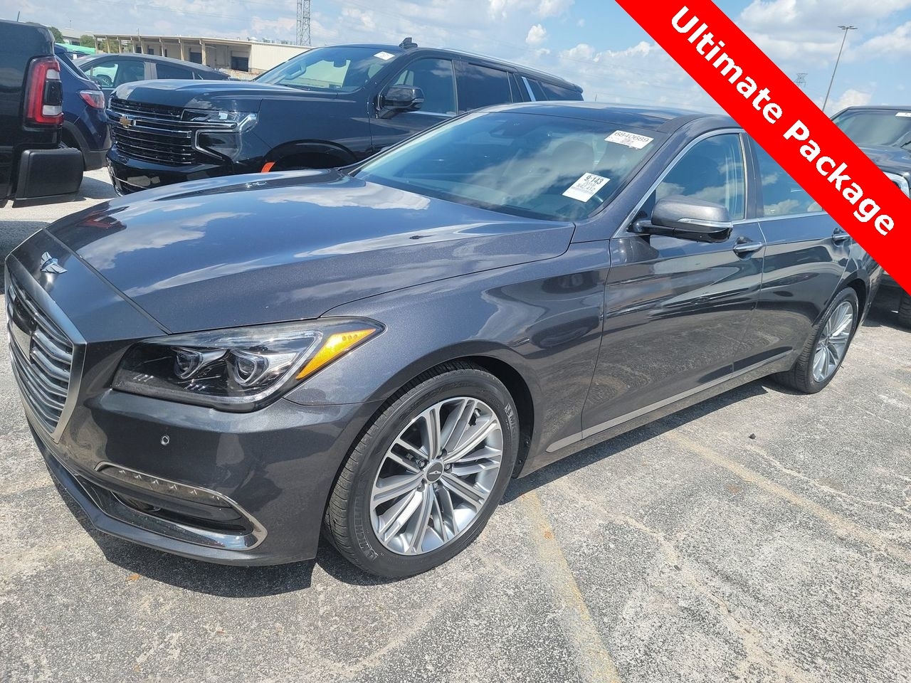 Used 2018 GENESIS G80 Base with VIN KMHGN4JE0JU215983 for sale in Arlington, TX