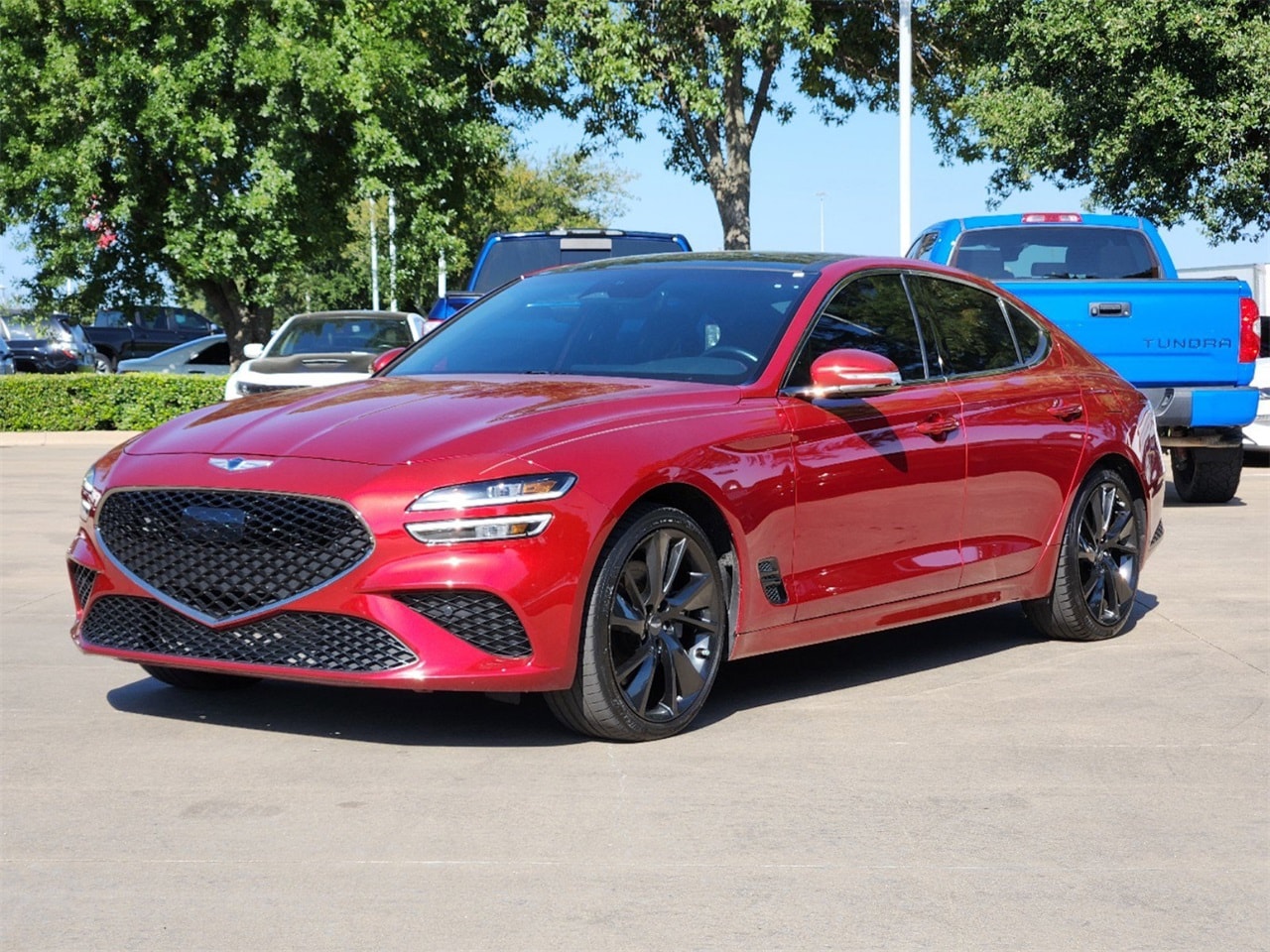 Used 2022 GENESIS G70 Standard with VIN KMTG54TE1NU100043 for sale in Arlington, TX