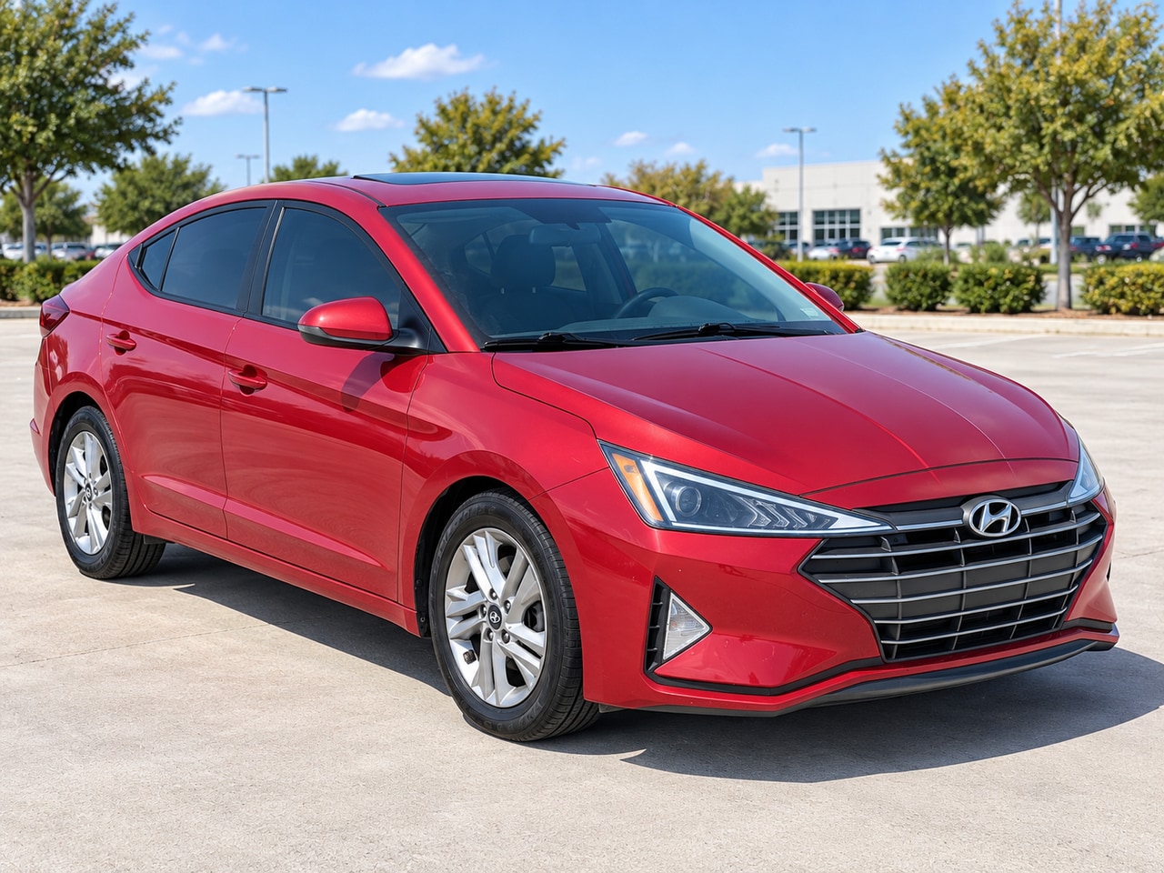 Used 2019 Scarlet Red Hyundai Value Edition image 3