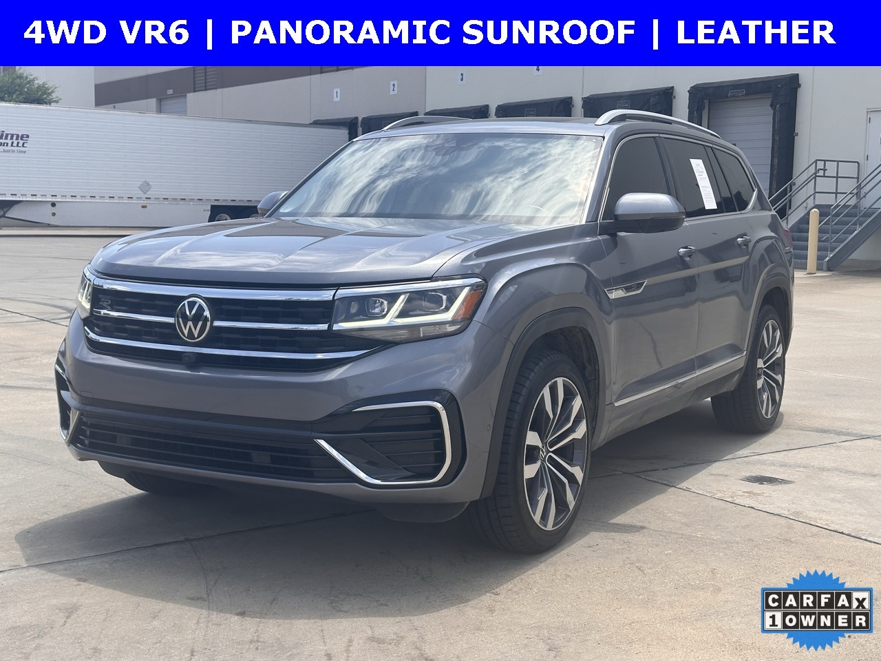 Used 2022 Volkswagen Atlas SEL Premium R-Line with VIN 1V2FR2CA2NC527445 for sale in Arlington, TX
