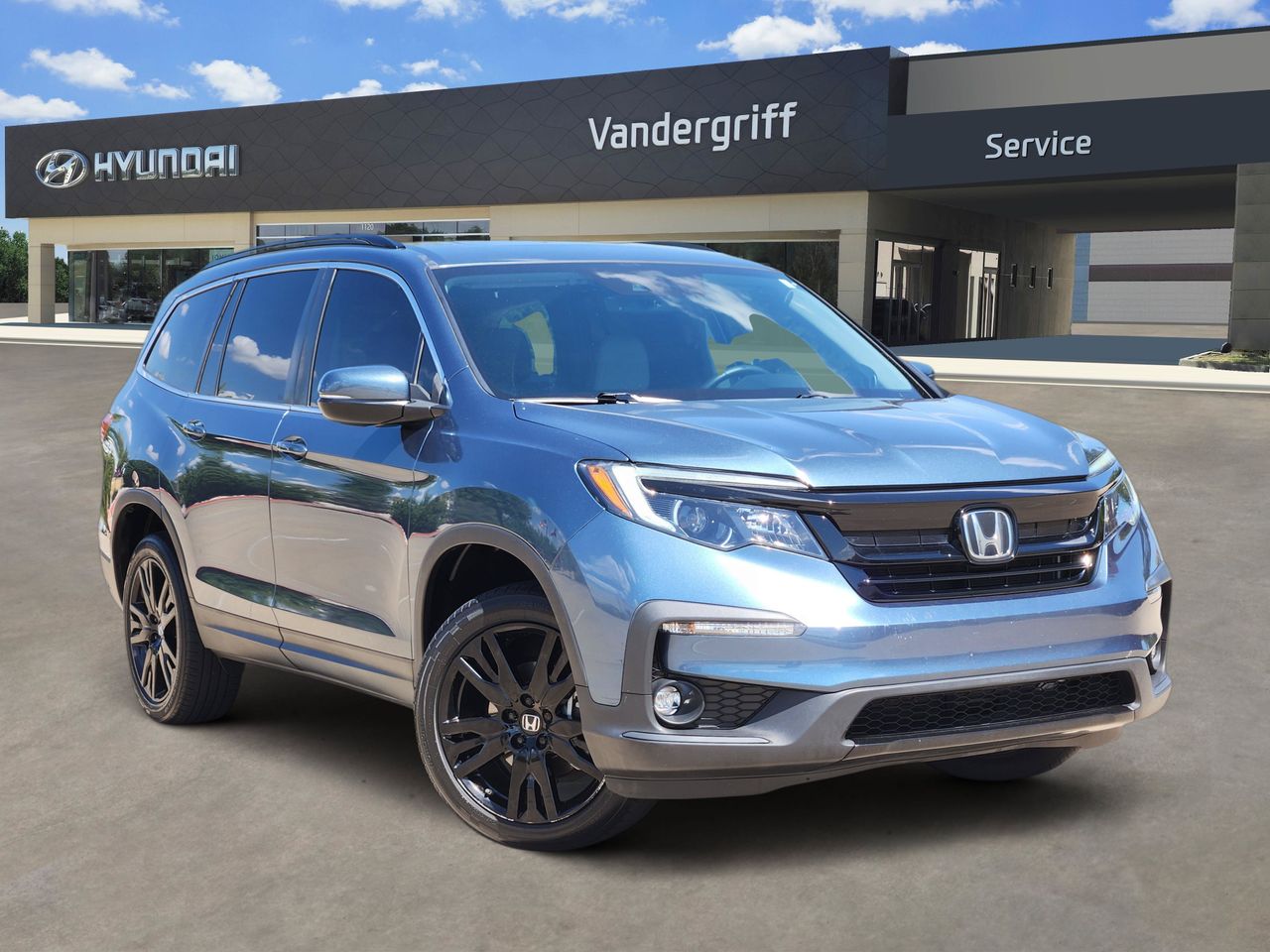 Gray (Steel Sapphire) 2021 Honda Pilot SUV / Crossover All-Wheel Drive 9-Speed Automatic