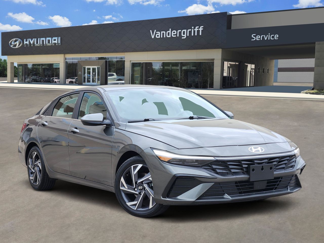 Amazon Gray 2025 Hyundai Elantra Sedan Front-Wheel Drive Continuously Variable Transmission