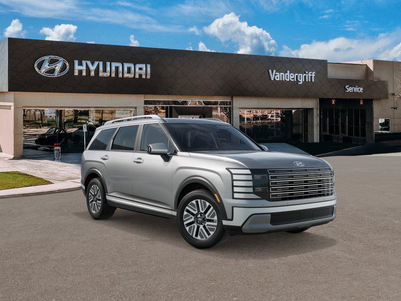 New 2027 Shimmering Silver Hyundai Blue SEL 7P image 2