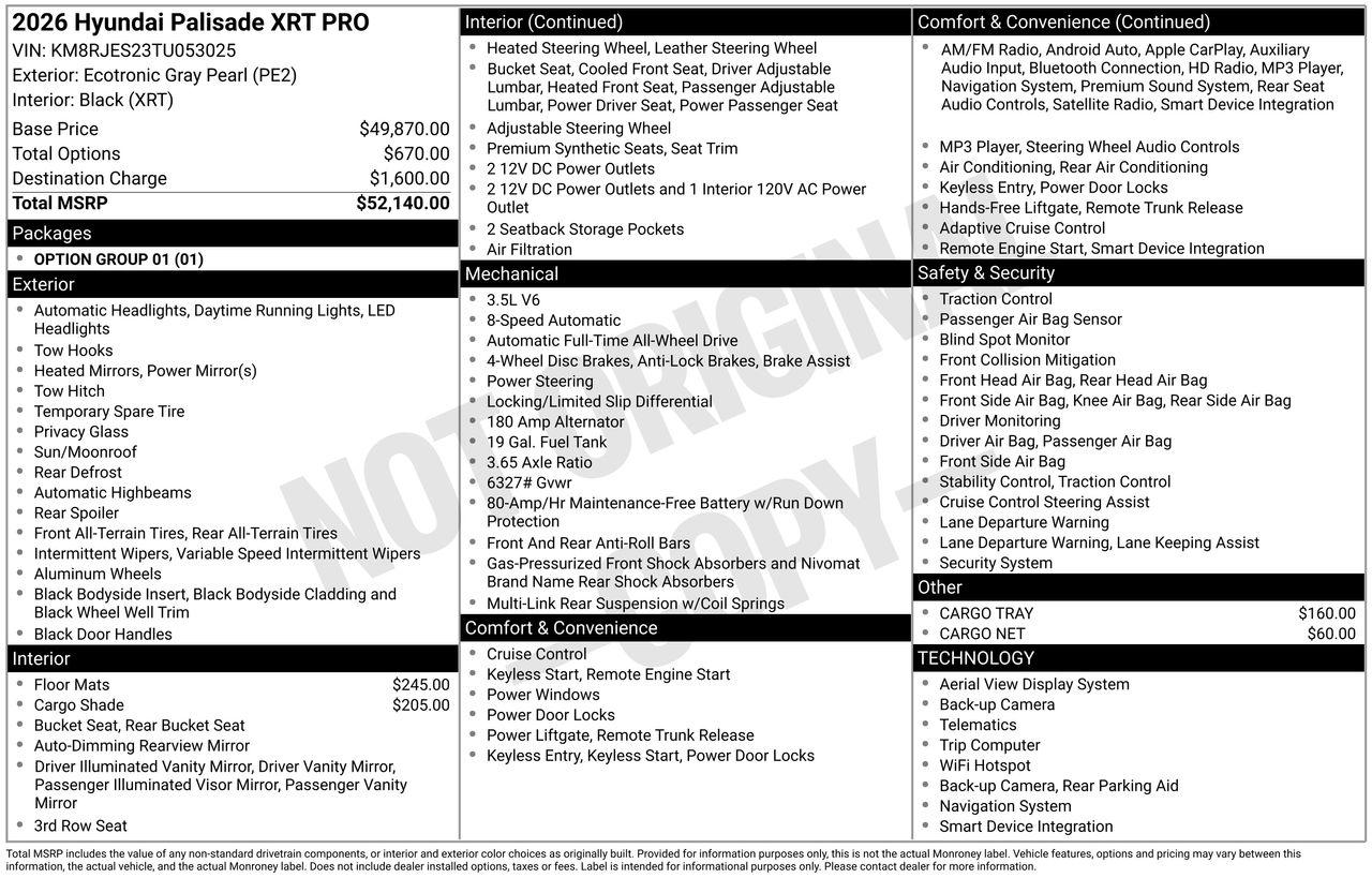 New 2026 PE2 Gray Hyundai XRT Pro image 7