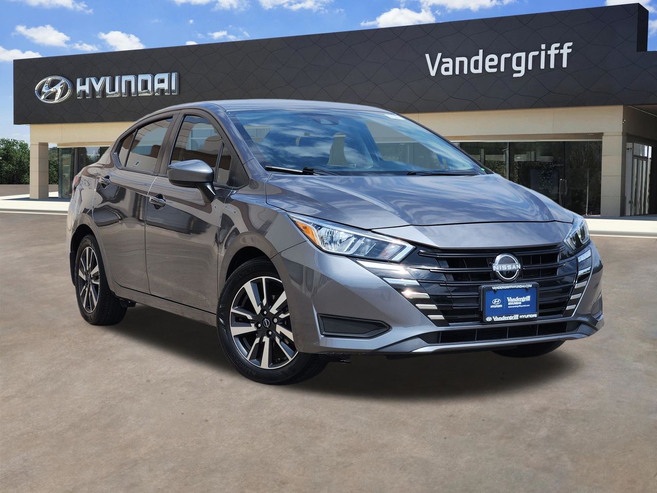 Gray (Gun Metallic) 2024 Nissan Versa Sedan Front-Wheel Drive Continuously Variable Transmission