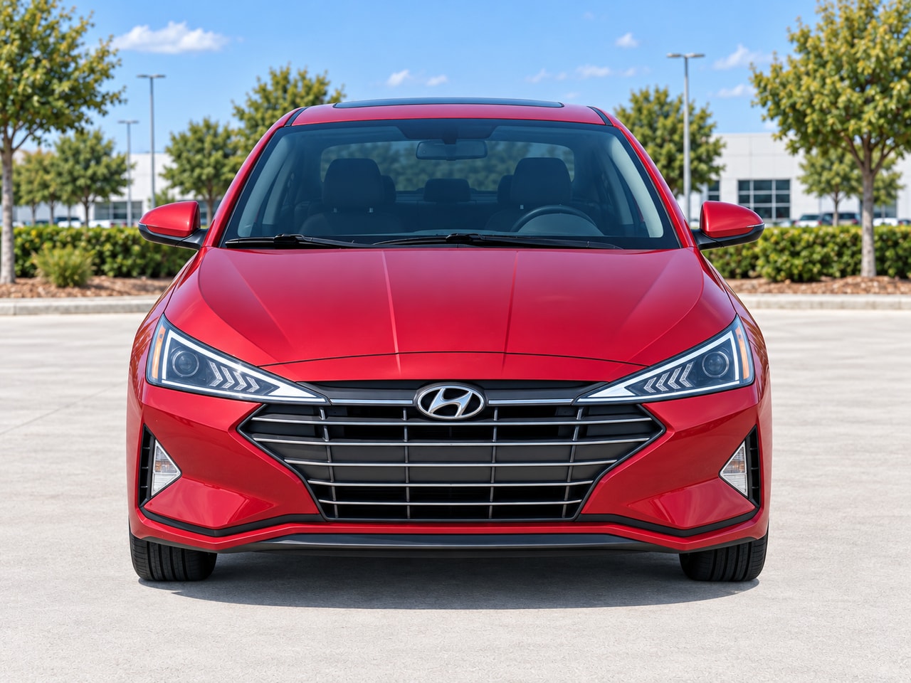 Used 2019 Scarlet Red Hyundai Value Edition image 2