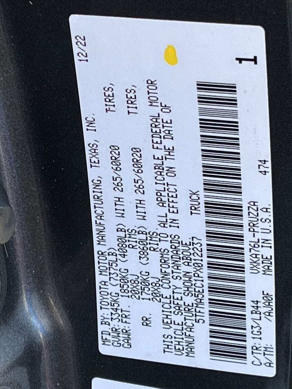 Used 2023 Magnetic Gray Toyota 1794 image 30