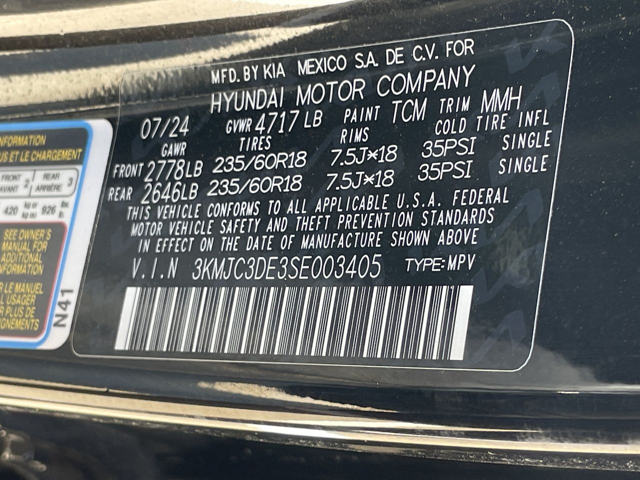 Used 2025 Phantom Black Hyundai SEL Convenience image 29