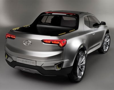 Hyundai Santa Cruz Pickup Truck Rear