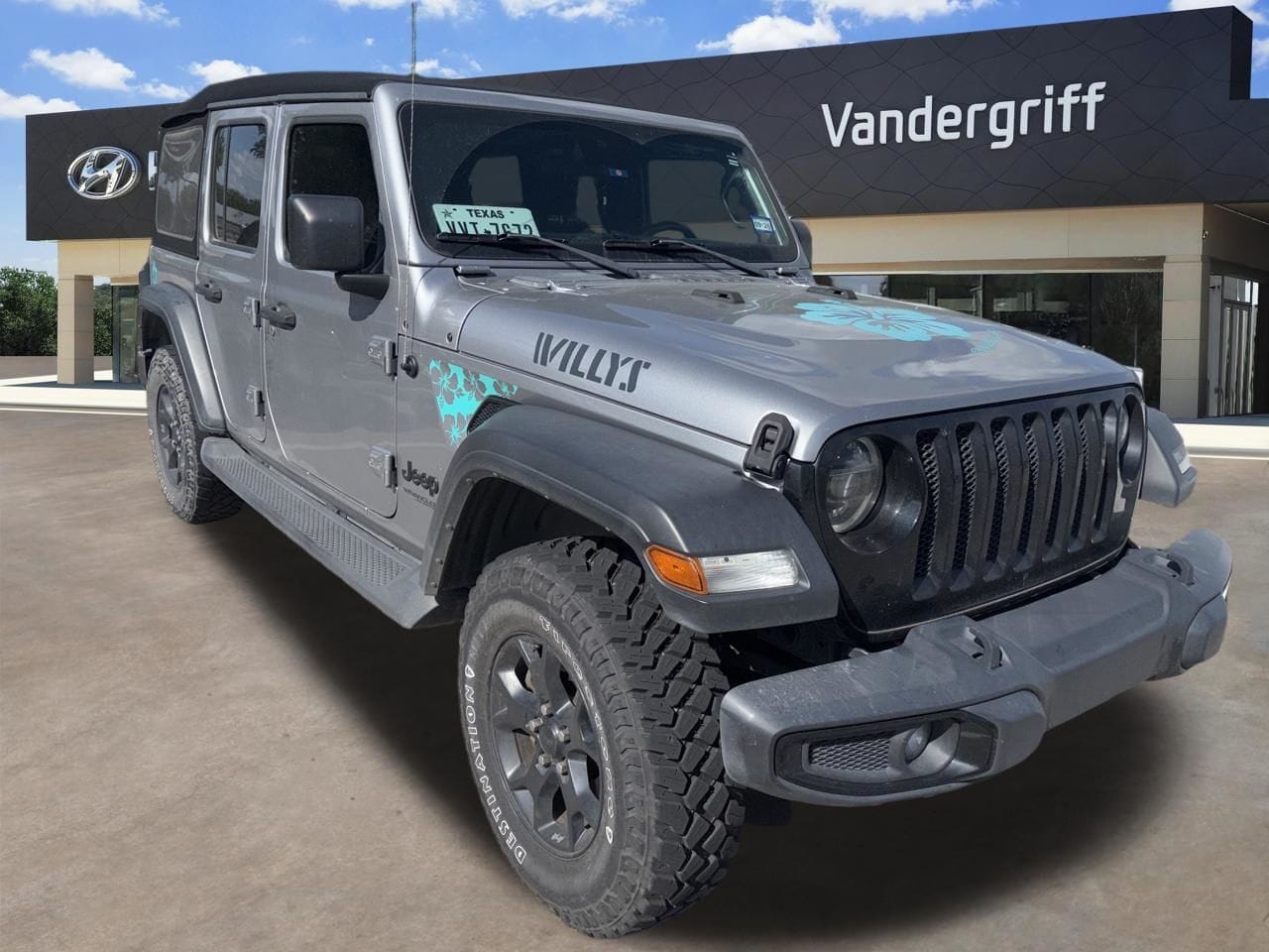 Used 2020 Billet Silver Jeep Unlimited Willys image 4