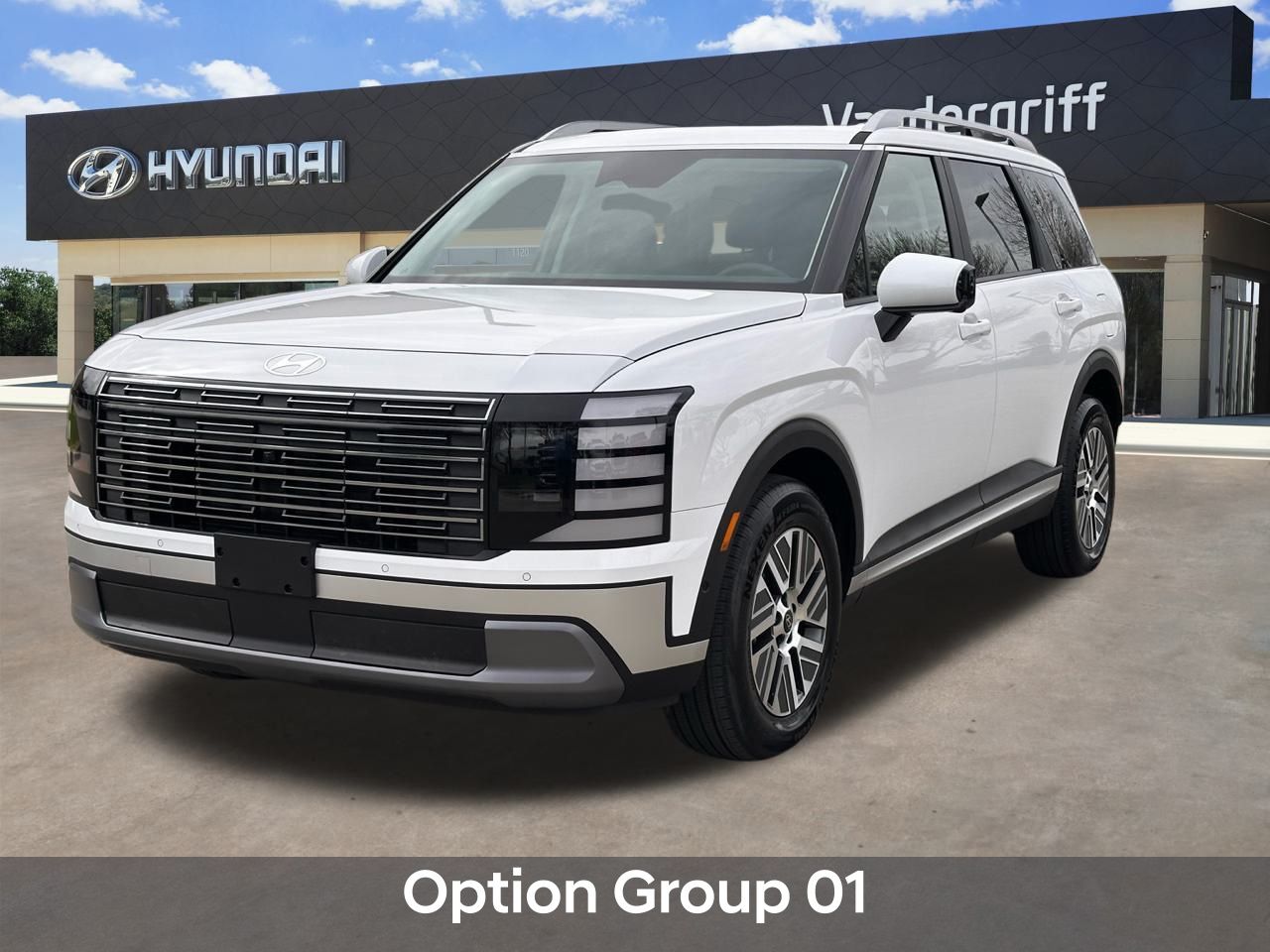 Certified Used 2026 Creamy White Pearl Hyundai Blue SEL Premium 7 Passenger image 3