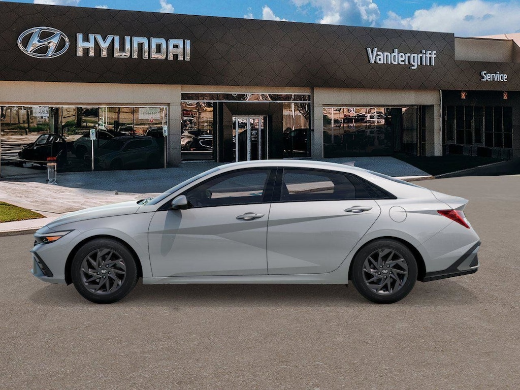 New 2026 Hyundai Elantra Hybrid Blue Sedan