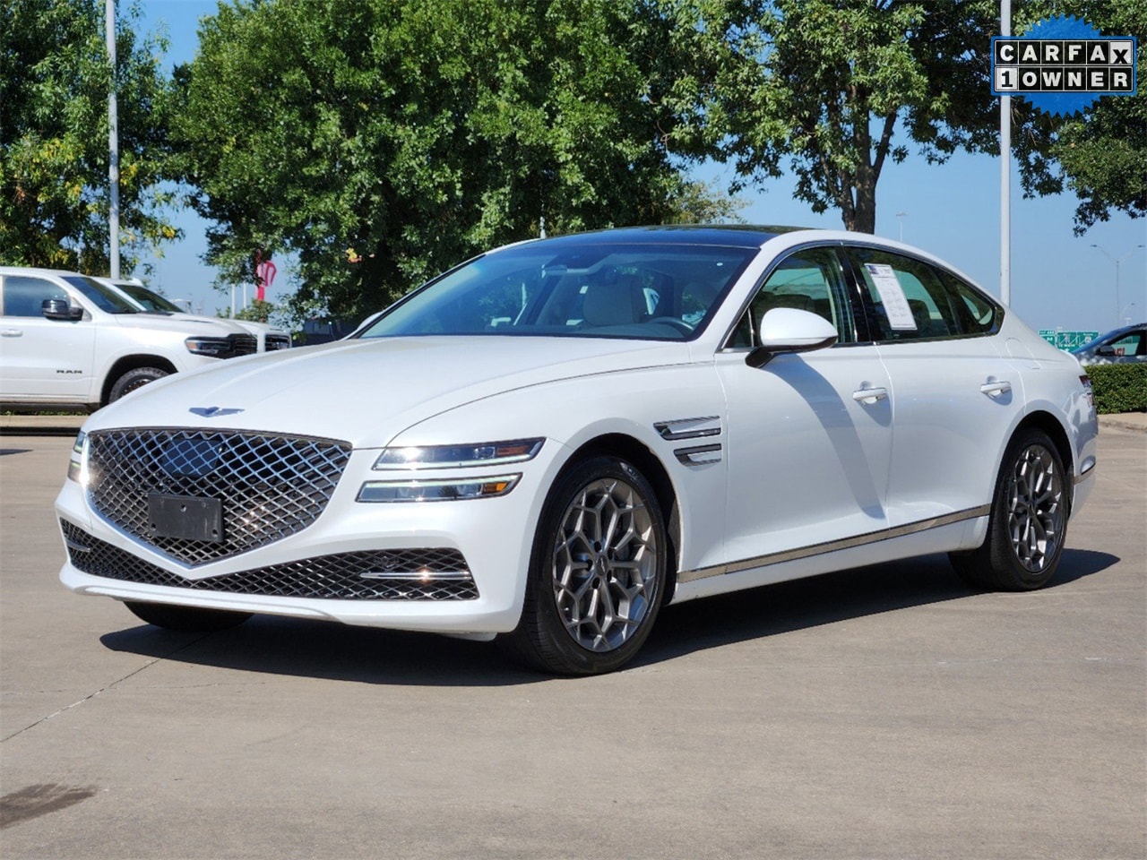 Used 2021 GENESIS G80 Base with VIN KMTGC4SD6MU081292 for sale in Arlington, TX