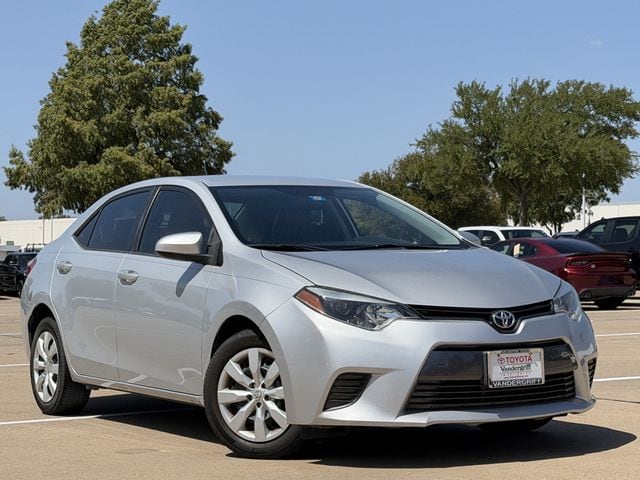 Used 2015 Toyota Corolla LE with VIN 2T1BURHE7FC278068 for sale in Arlington, TX