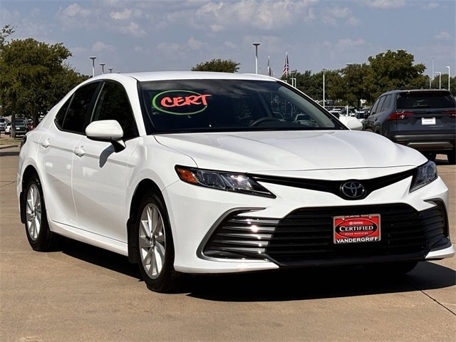 Certified 2023 Toyota Camry LE with VIN 4T1C11AK7PU771618 for sale in Arlington, TX